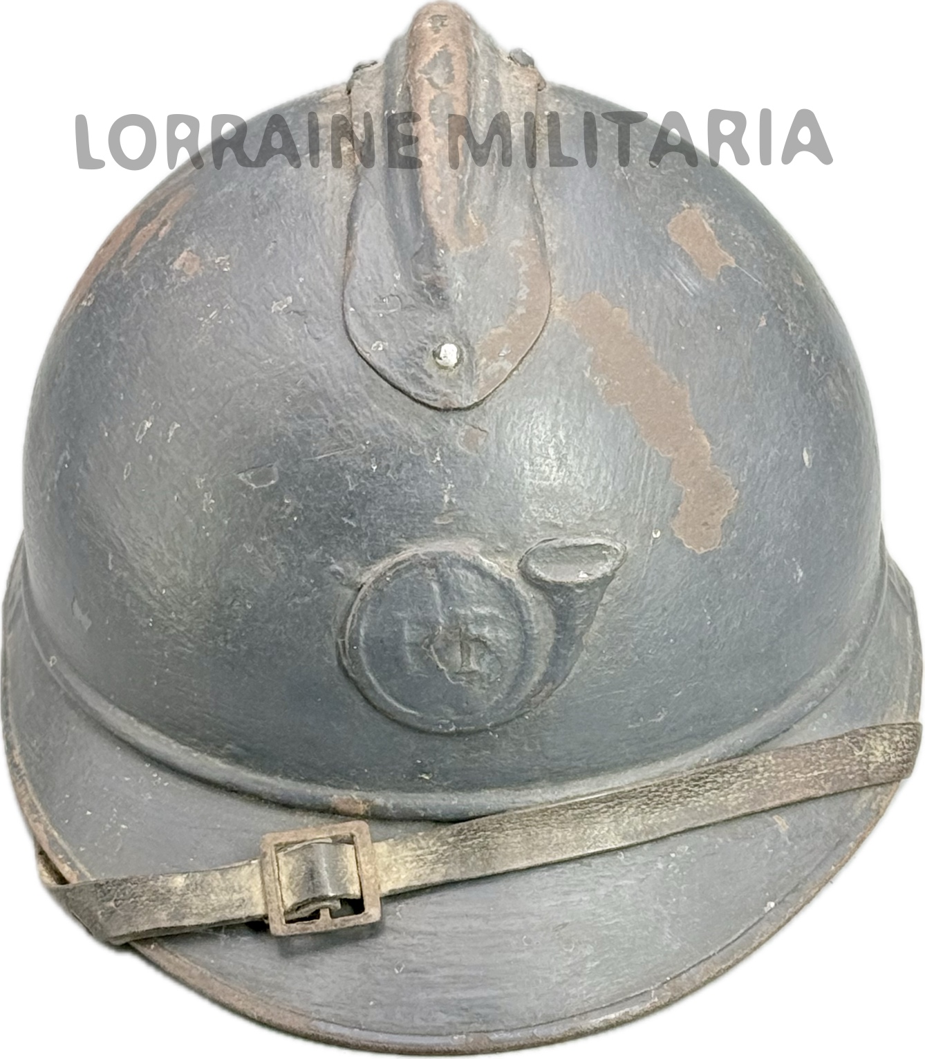 militaria : CASQUE FRANÇAIS ADRIAN CHASSEUR NOMINATIF