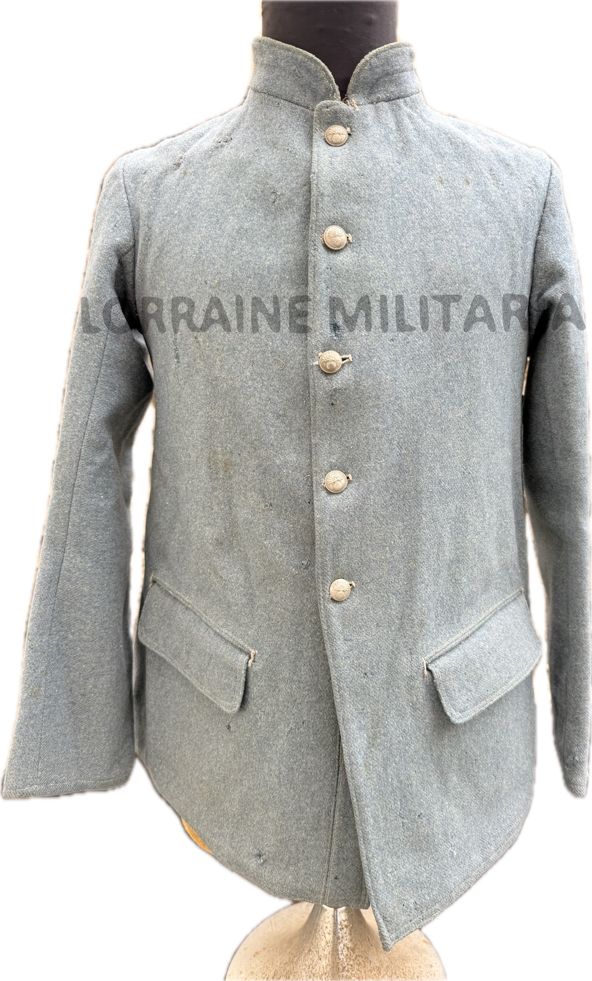 militaria : VAREUSE TROUPE FRANÇAISE MLE 1915  BLEU HORIZON