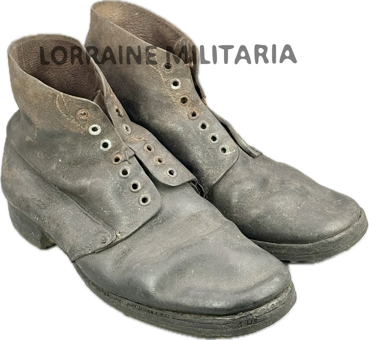 militaria : PAIRE DE BRODEQUINS FRANÇAIS TROUPES MODELE 1917 GODILLOTS TAILLE 46