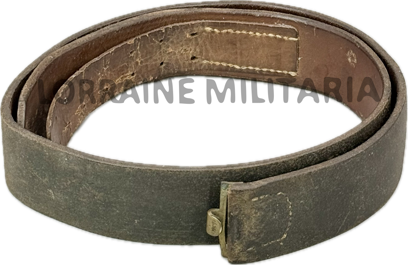 militaria : CUIR DE CEINTURON ALLEMAND TROUPE MODELE 1895 ATTACHE LAITON