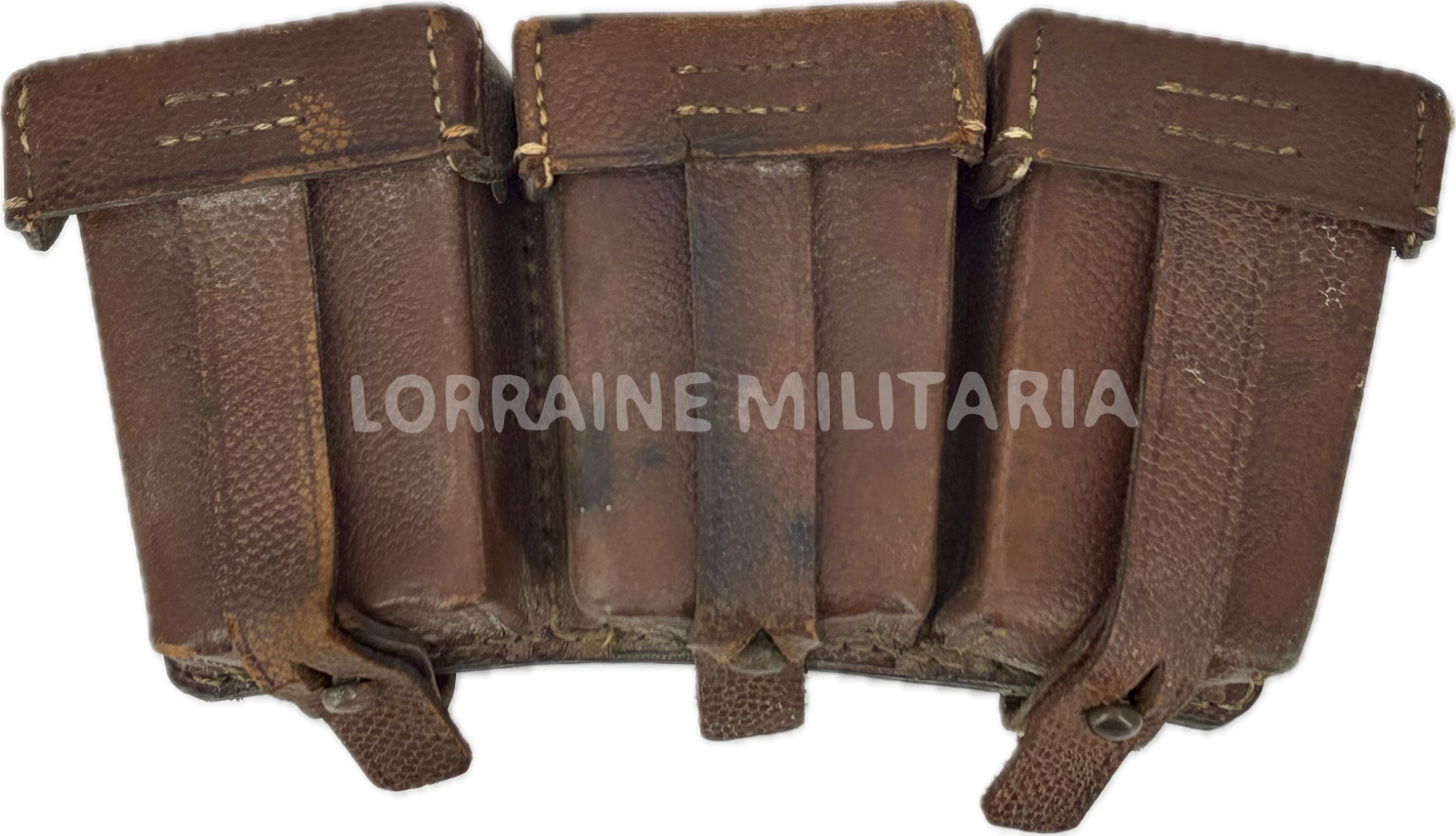 militaria : CARTOUCHIERE ALLEMANDE TROUPE CAVALERIE Mle 1911 DATEE 1915 BA IV DU KR7