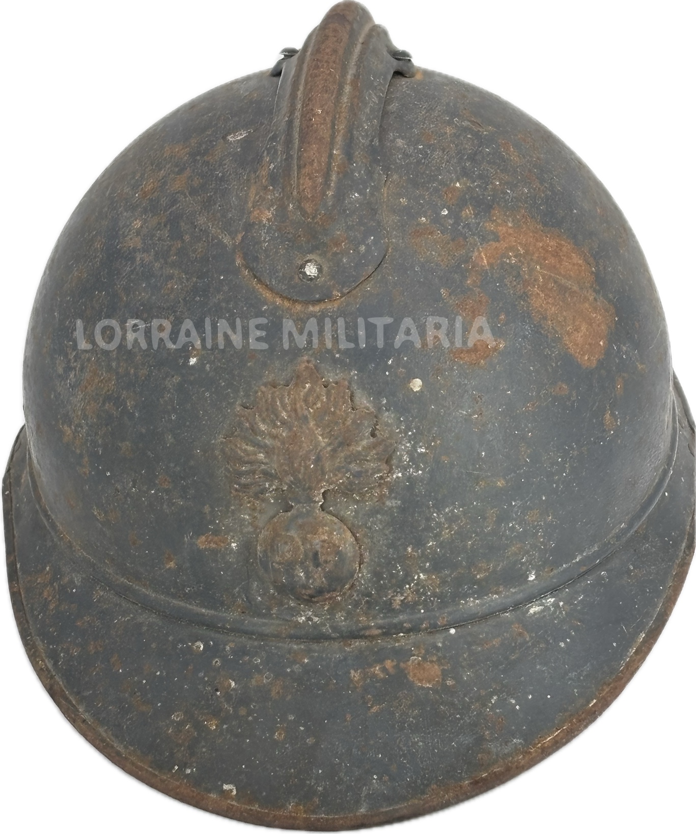 militaria : CASQUE ADRIAN INFANTERIE JUS DE GRENIER A NETTOYER