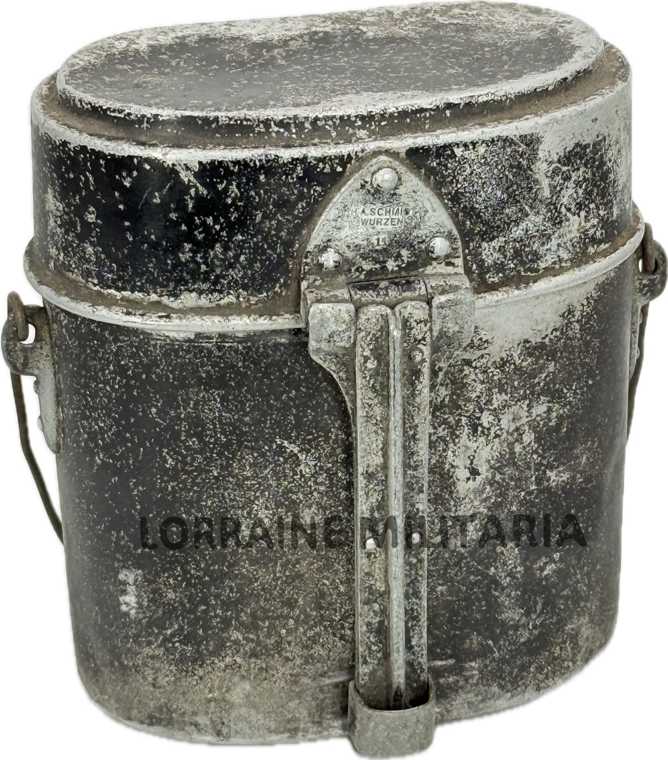 militaria : GAMELLE ALLEMANDE REGLEMENTAIRE ALUMINIUM DATEE 1911 / 1912