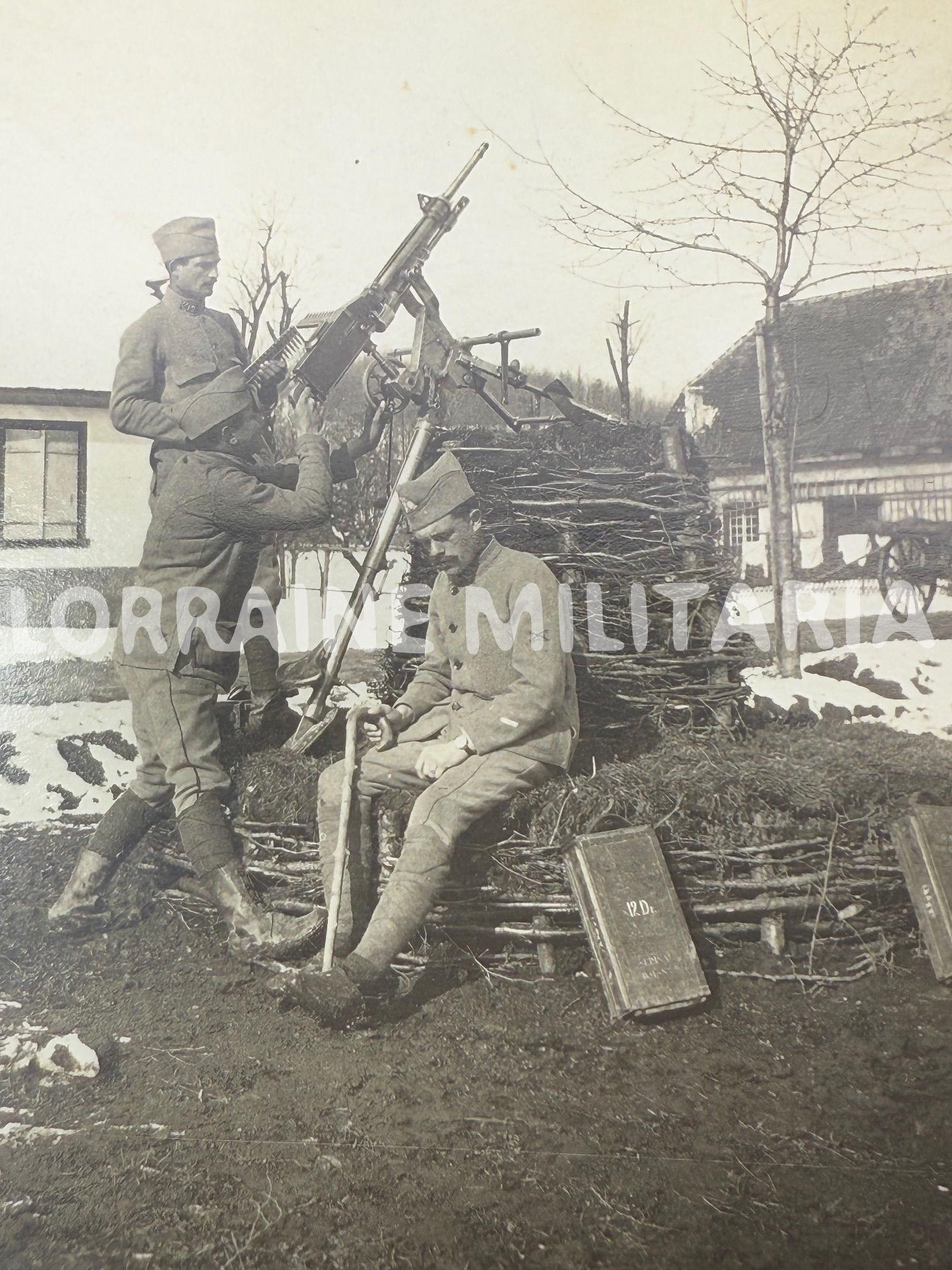 militaria : SUPERBE LOT PHOTOS MITRAILLEURS DU 12ème DRAGON VOITURETTE PORTE MITRAILLEUSE