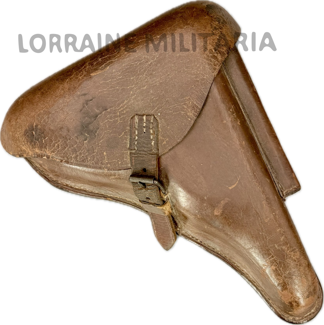 militaria : ETUI HOLSTER ALLEMAND LUGER P 08 DATÉ 1917