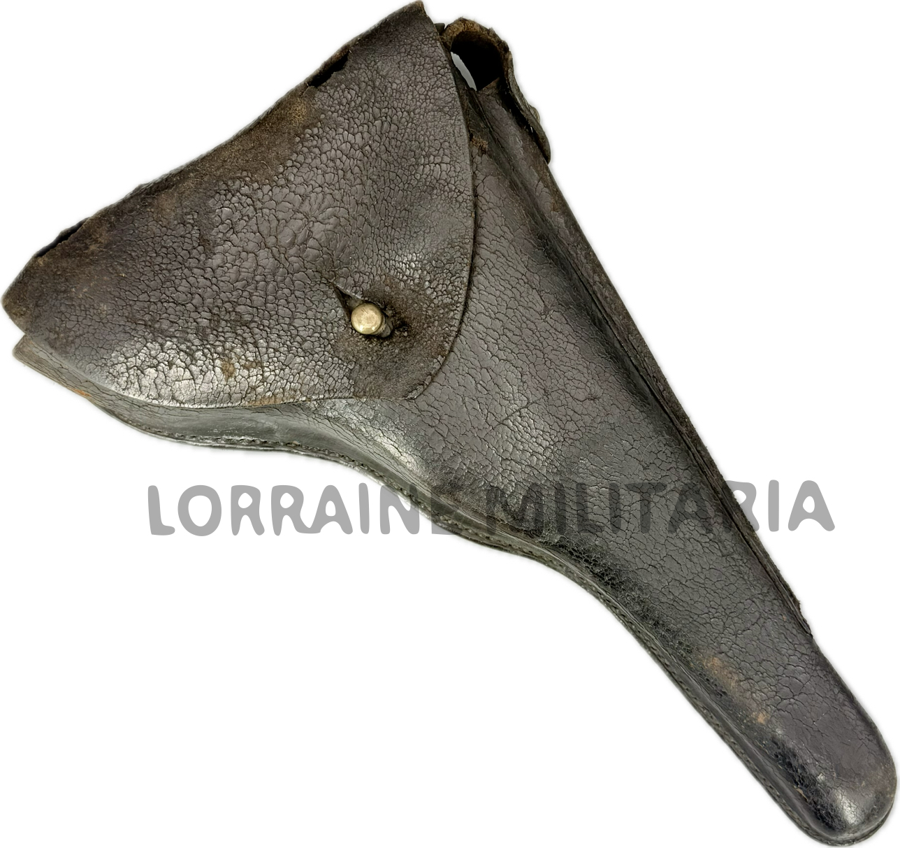 militaria : ETUI HOLSTER ALLEMAND LUGER MARINE MODIFIE PORT AU CEINTURON