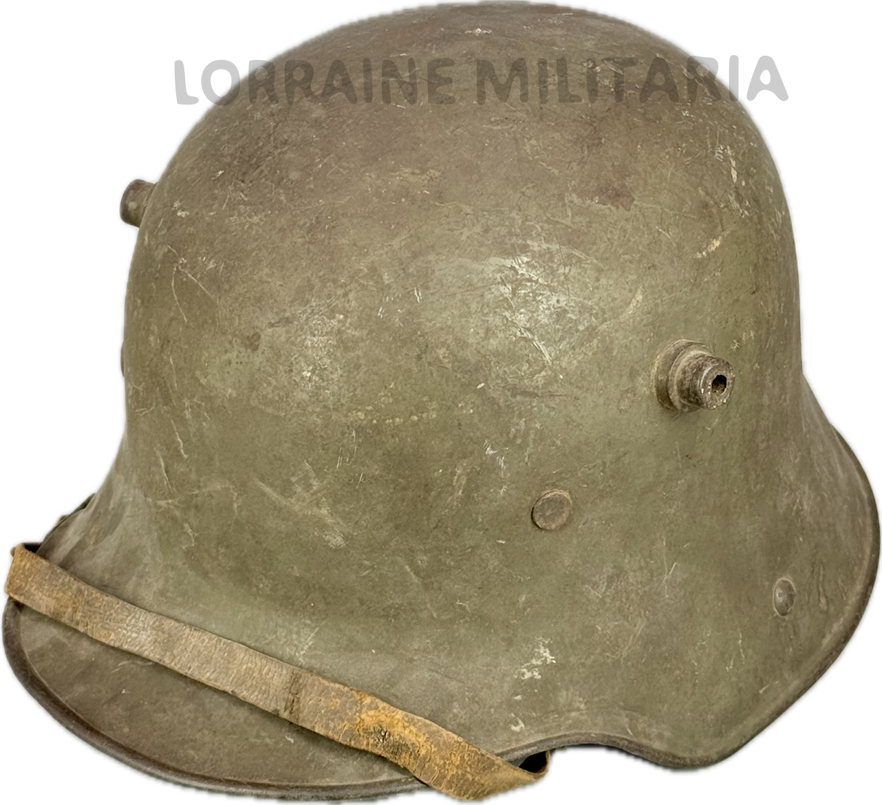 militaria : CASQUE D'ACIER STAHLHELM MLE 1916 1er TYPE COMPLET FELDGRAU NOMINATIF