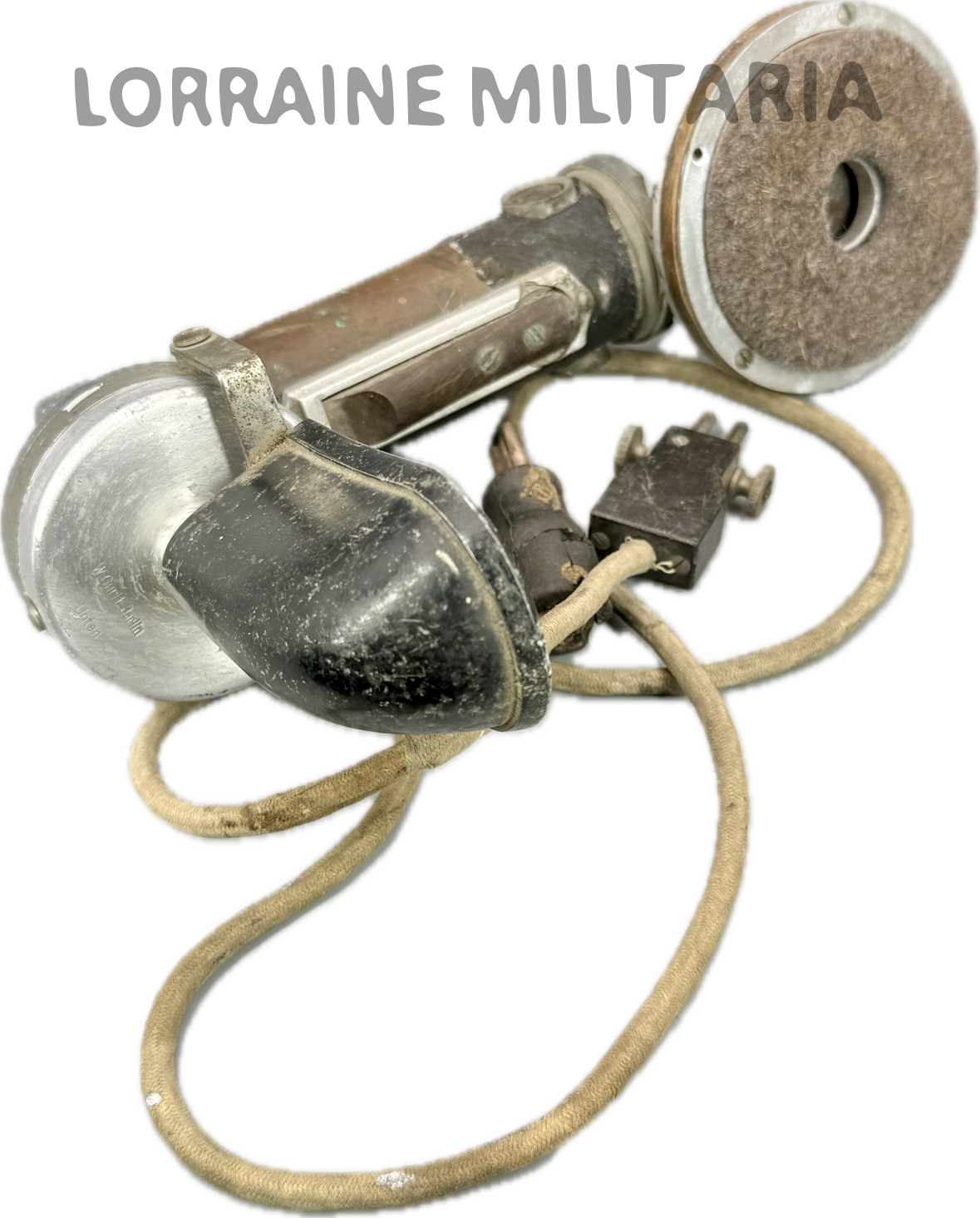militaria : COMBINE ANCIEN MODELE ALLEMAND DE TELEPHONIE