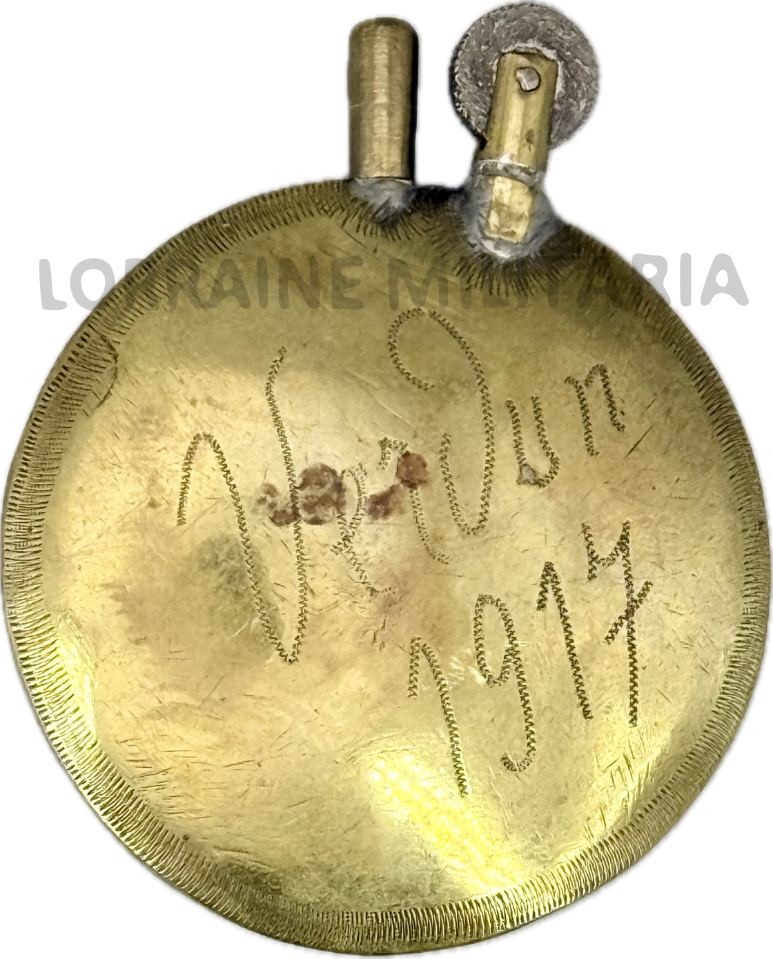 militaria : BRIQUET ARTISANAT TRANCHEE FRANCAIS TREFLE VERDUN 1917